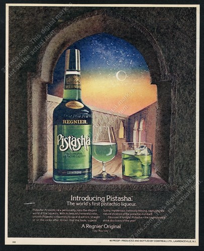 Bottiglia liquore pistacchio