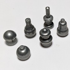 Six Original Metal Game Pieces