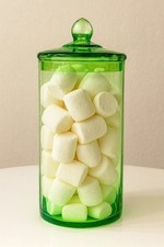 Barattolo in Vetro Verde con Coperchio – Stile Retrò Chic