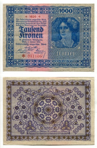 1000 corone austria - 1000,