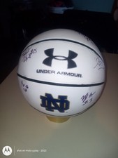 Pallacanestro uomo Notre Dame 2015 autografato da 11 giocatori del campione ACC