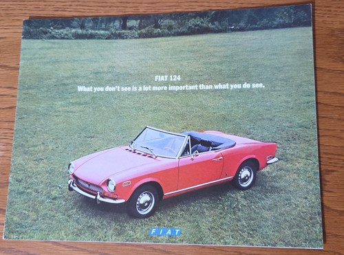 Brochure vintage fiat 124 - vintage,