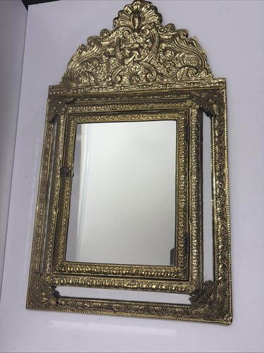 Specchio vintage ottone - , vetro