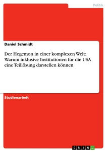 Der hegemon einer komplexen - hegemon,