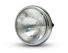 Faro proiettore basso cromato
