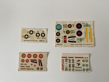 Fogli decal anni ’70/’80 kit aerei scala 1/72 modellismo statico