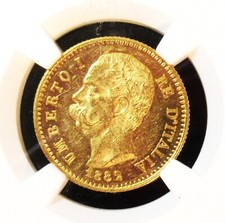 Italia Umberto I Oro 20 Lire