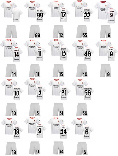 Kit maglia pantaloncino - kit, milan
