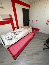 Letto Singolo 90x200 Salvaspazio  con Cassettone Estraibile 