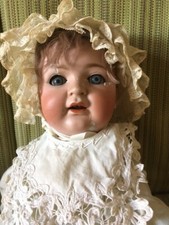 bambola anni 20 viso porcellana biscuit da restaurare