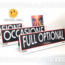 Cartello auto magnetico  bifacciale 60x18 cm - Personalizzato - GRAFICA INCLUSA