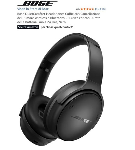 Bose quietcomfort cuffie - bose,