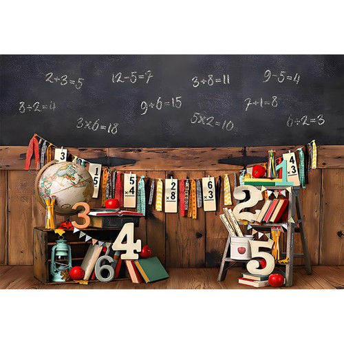 5x1m back school themed - 1.5x1m,