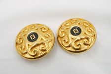 Orecchini FENDI logo FF oro