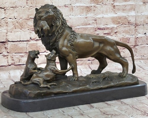Scultura bronzo leone - in,