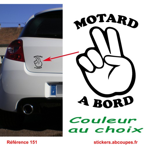 Sticker autocollant motard - autocollant, à