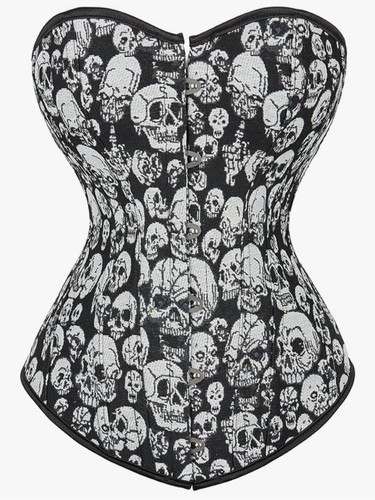Set corsetto teschio gotico