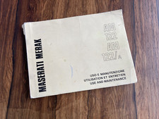 Maserati Merak AM122 AM122/A Manuale Uso e Manutenzione Proprietari #TOP# ✅