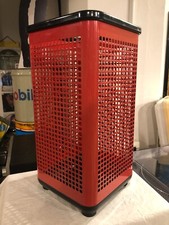 CESTINO METALLO PORTA OMBRELLI ROSSO 1980 NEOLT DESIGN OFFICE BASKET VINTAGE