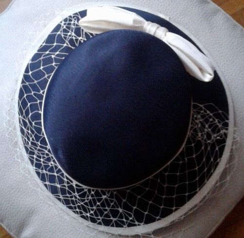 Cappello donna blu con fiocco - blu,