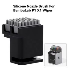 Kit tergicristallo ugello spazzola ugello per accessori stampante 3D Bambulab P1 X1