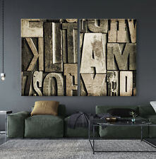 SET Di Quadri Astratti Su Tela Nero Marrone Legno Arte Moderna Stampa Quadri XXL