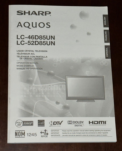 Sharp aquos manuale operativo - manuale,