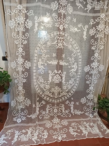 Preziosa tenda filet mano - tenda,