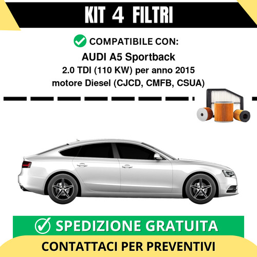 Kit filtri tagliando - kit, per