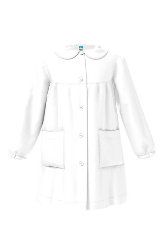 Grembiule siggi bianco bimba - grembiule,