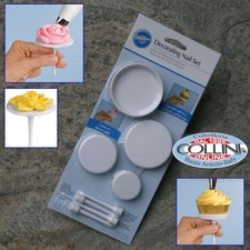 Wilton - Set 4 spilli per decorare fiori e muffin - icing nail