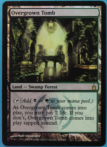 Overgrown tomb foil - overgrown,