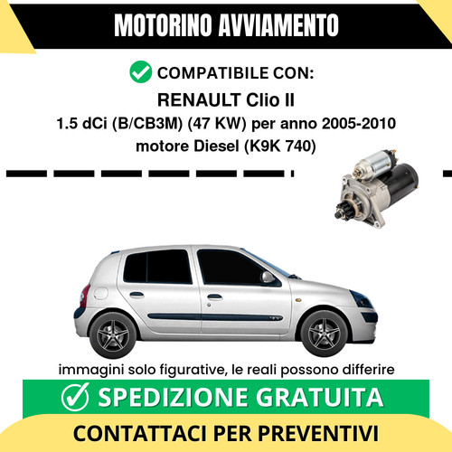 Motorino avviamento renault - motorino,