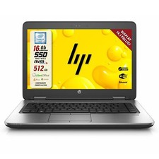 Notebook Pc Portatile HP 640 G2 14" I5-6200u 16Gb 512Gb Win10 Pro Ricondizionato