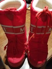 Moon Boot Nylon Originali Tecnica Taglia 31-34 colore rosso. Usati 1 volta!