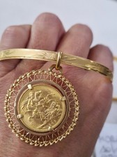 Vendo A 98€ al grammo bracciale in oro giallo 18 Ct + sterlina
