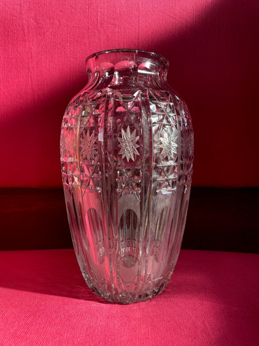 Grande vaso vintage cristallo - vaso,