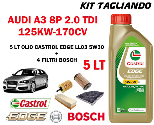 Kit tagliando olio castrol - kit,