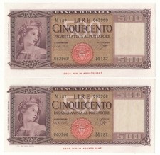 500 LIRE ITALIA ORNATA DI