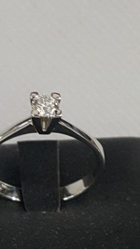 Anello solitario griffe oro - solitario,