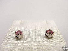 orecchini argento rosa 3,5 Earrings Swarovski stone