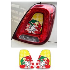 Fanale Posteriore Scorpione Inserti Italiani Intarsi Decalcomanie Grafica Adatto Fiat Abarth 595