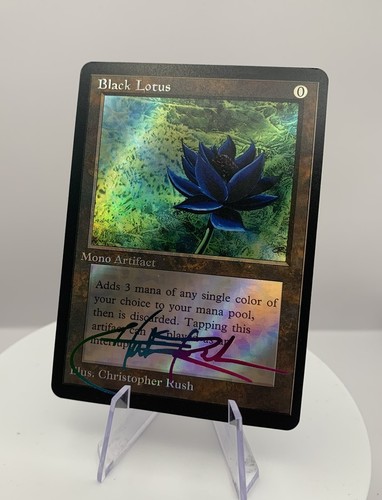 Black lotus foil - black,