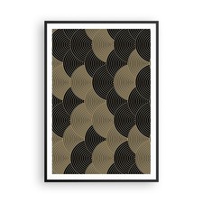 Poster 70x100cm Nero e oro