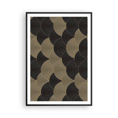 Poster 70x100cm nero oro - nero,
