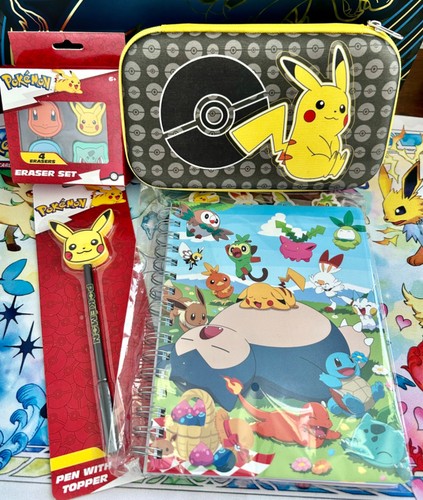 Set scuola pokemon pikachu - set,