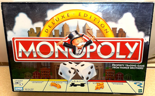 Vintage monopoly deluxe - monopoly,