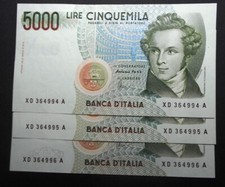 5000 Lire Bellini  serie