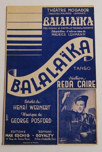Partition vintage sheet - , music
