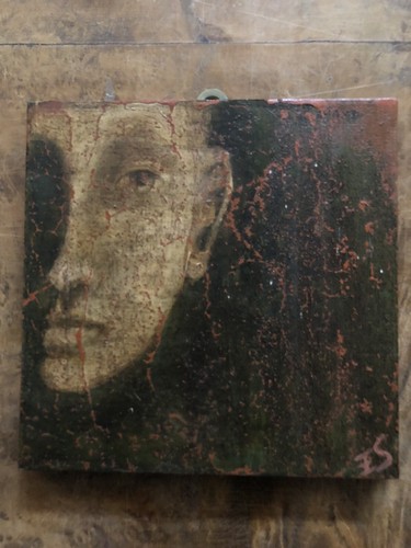 Volto donna tela - volto, su